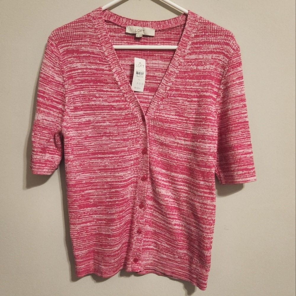 LOFT button down sweater
